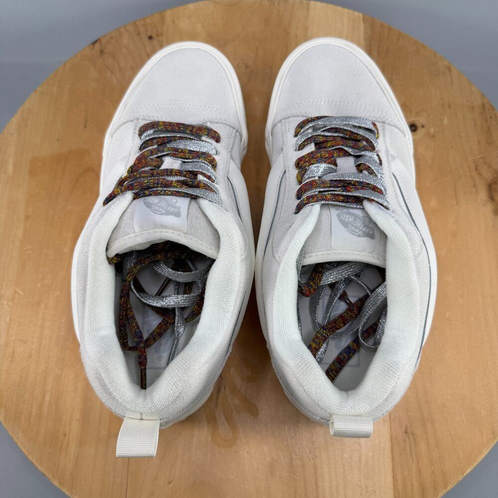 Vans Knu Skool‎ Stack Women’s Size 6.5 White Platform Chunky Casual Sneakers NEW - Picture 5 of 8